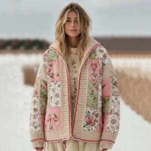 Casual 3D Floral Print Hoodie for Women