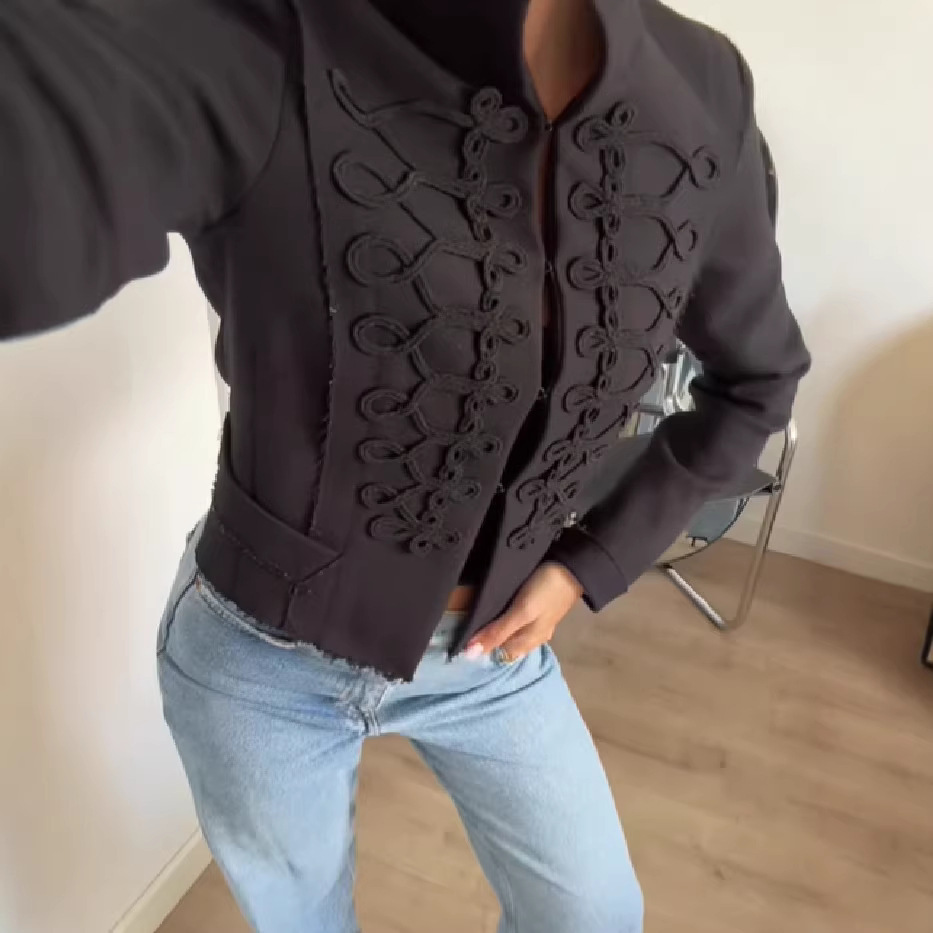 38924e23-dedb-4afc-bebc-c9b418e82f23.jpg Stylish Retro Short Jacket for Women - Image 4