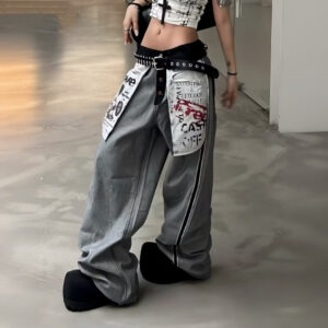 Loose Fit Retro Pocket Jeans