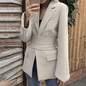 Women’s Long-Sleeve Solid-Colour Cardigan