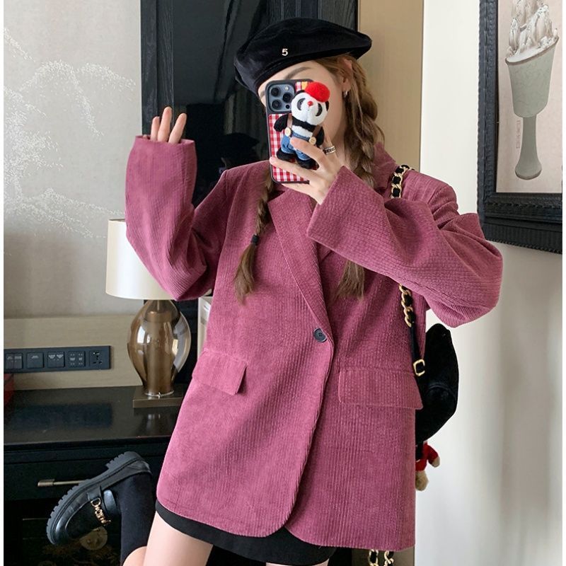 e01e012a-c81b-4edc-9509-3082a6398c79.jpg Women's Chic Casual Padded Blazer - Image 4